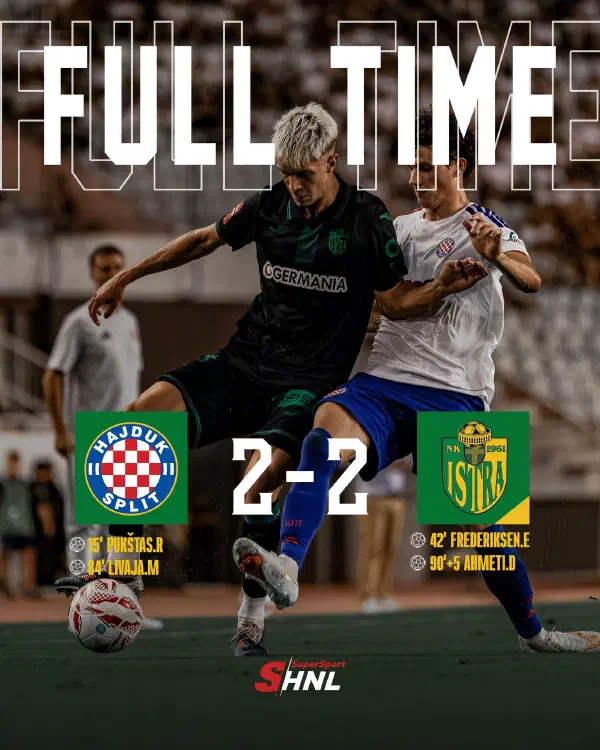 Hajduk - Istra 1961, Poljud, izvor službene stranice NK Istra 1961